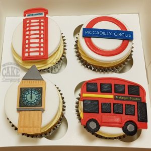 london theme cupcakes - tamworth