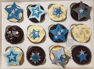 stars themed birthday cupcakes - tamworth