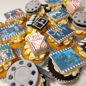 movie cinema themed cupcakes
