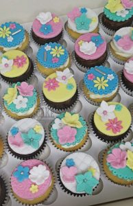 bright floral cupcake - tamworth