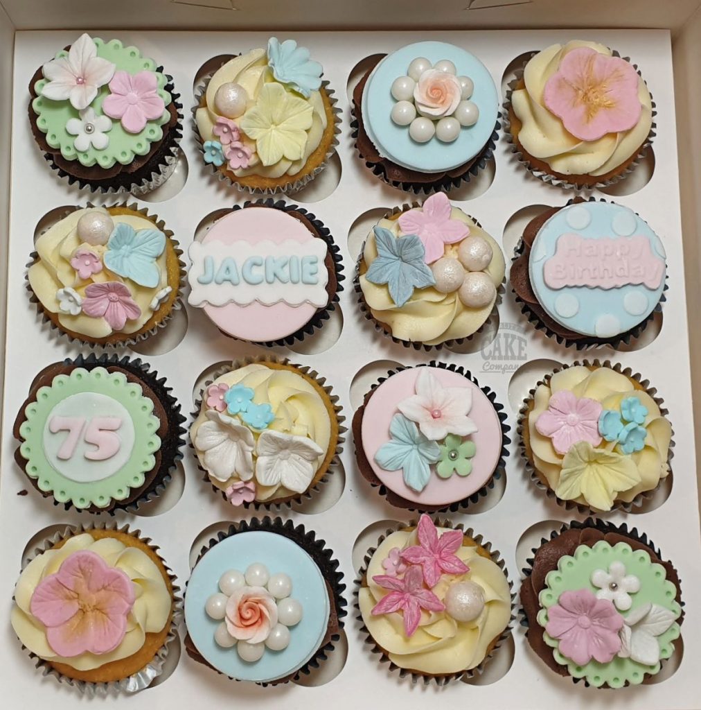 pretty pastel floral cupcakes - Tamworth