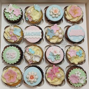 pretty pastel floral cupcakes - Tamworth