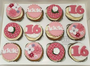 16th birthday pink pretty cupcakes - tamworth