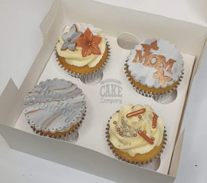 rose gold grey modern cupcakes - Tamworth