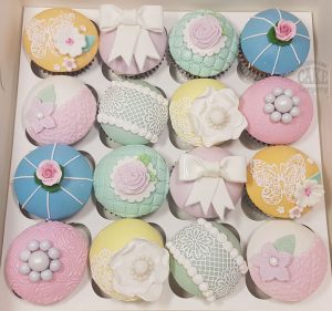 vintage style cupcakes pastel colours - Tamworth