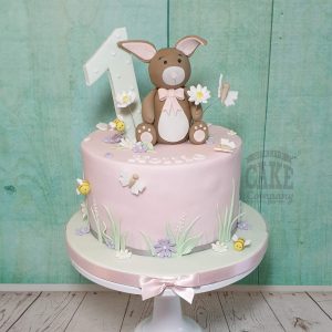 brown bunny first birthday cake - Tamworth