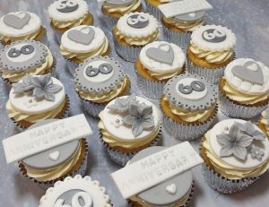 diamond anniversary cupcakes - tamworth