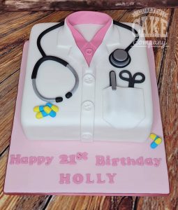 doctors shirt occupation theme cake - Tamworth