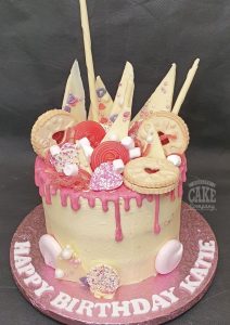 pink sweetie drip cake - Tamworth