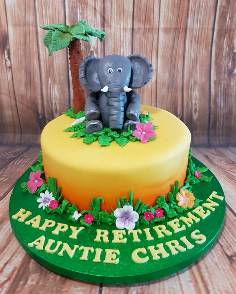 Elephant retirement cake - tamworth