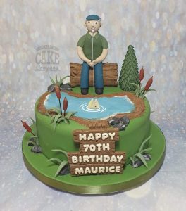 Man fishing birthday cake - Tamworth