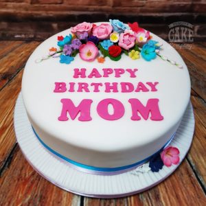 bright floral birthday cake - Tamworth