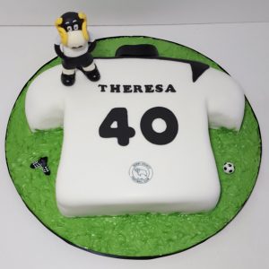 derby county fc football shirt shape cake - Tamworth