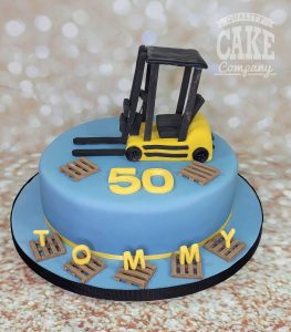 forklift truck novelty birthday cake - Tamworth