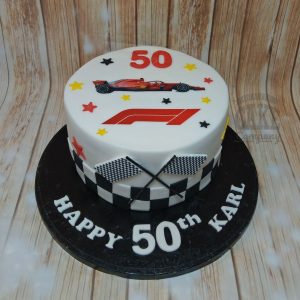 formula 1 theme birthday cake - Tamworth