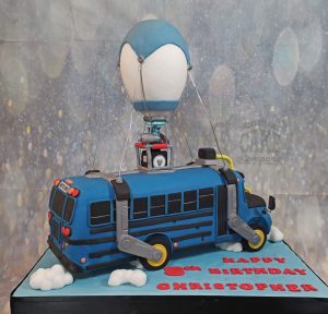fortnite theme battlebus birthday cake - Tamworth