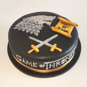 game of thrones theme birthday cake - Tamworth