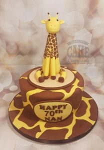 3D giraffe novelty birthday cake - Tamworth