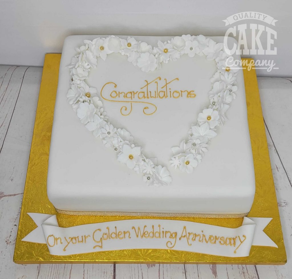 Golden Wedding Anniversary Cakes Quality Cake Company
