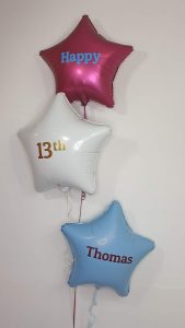 AVFC theme birthday balloons - Tamworth
