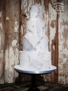 Concrete wedding silvers grey texture four tier Tamworth West Midlands Staffordshire