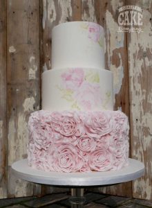 Flower rose ruffles pink handpainted watercolour flowers wedding Tamworth West Midlands Staffordshire