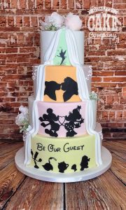 Four tier wedding disney silhouette reveal Tamworth West Midlands Staffordshire