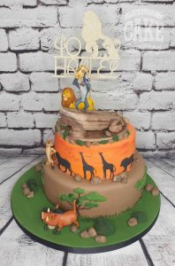 two tier lion kion pride rock cake - tamworth