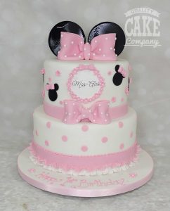 two tier minnie mouse bow and ruffles - Tamworth
