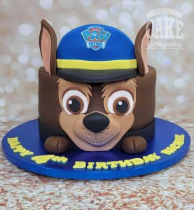Marshall paw patrol head shaped cake - Tamworth