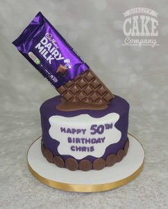 melting dairy milk chocolate birthday cake - tamworth