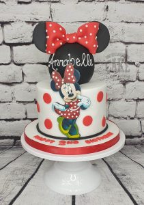 Minnie mouse inspired cake with ears - tamworth