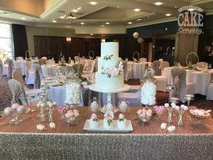 Mint green wedding cake hoop desert table Tamworth West Midlands Staffordshire