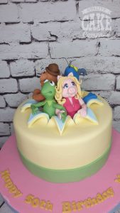 Muppets bursting out of cake - Tamworth