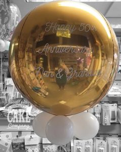 golden anniversary personalised balloon - Tamworth