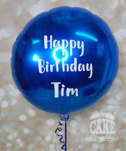 Personalised foil blue balloon - Tamworth