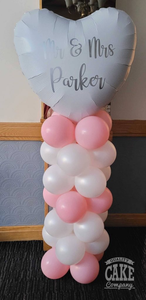 wedding balloon column personalised balloon - Tamworth