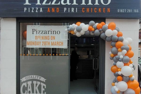 shop opening balloon demi arch - Tamworth