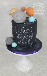 first birthday planets cake - tamworth