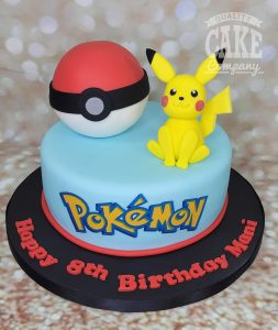 pokemon Pikachu pokeball cake - tamworth