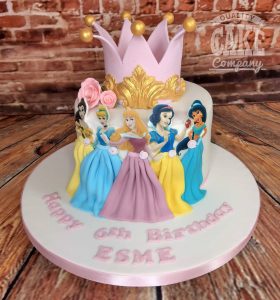 princess dress crown cake - Tamworth