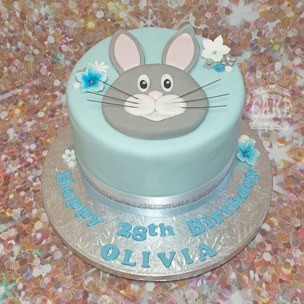 2D rabbit animal theme cake - tamworth