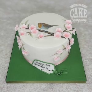 robin bird cake in blossom - Tamworth