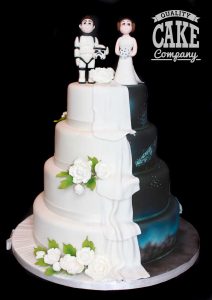 Star wars wedding dark side light side cake Tamworth West Midlands Staffordshire