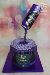 strongbow pouring illusion cake - tamworth