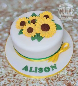 sunflower floral cake - tamworth
