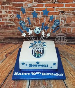 west bromwich albion football theme cake - Tamworth