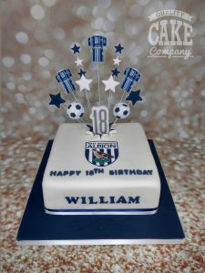 WBA football theme cake - tamworth