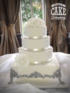 Wedding cake stand made of cake bling wedding silver Tamworth West Midlands Staffordshire