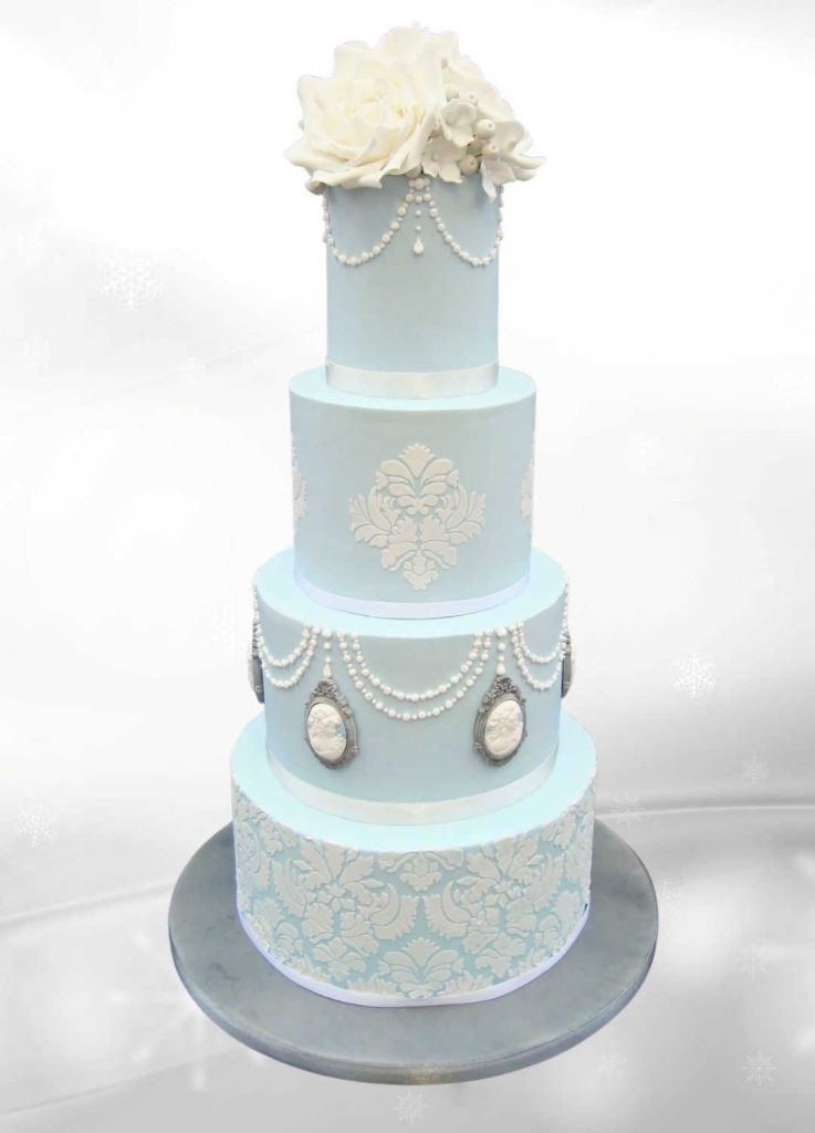 Light Blue Wedding Cake - Amazing Cake Ideas